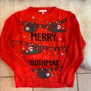 Sloth Christmas sweater